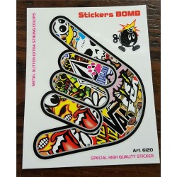 Stickers 4R BOMB 12x9cm.
