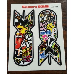 Stickers 4R BOMB 12x9cm.