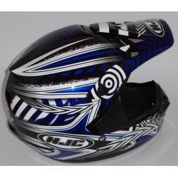 Casco off road HJC CS MX Charge blu MC-2