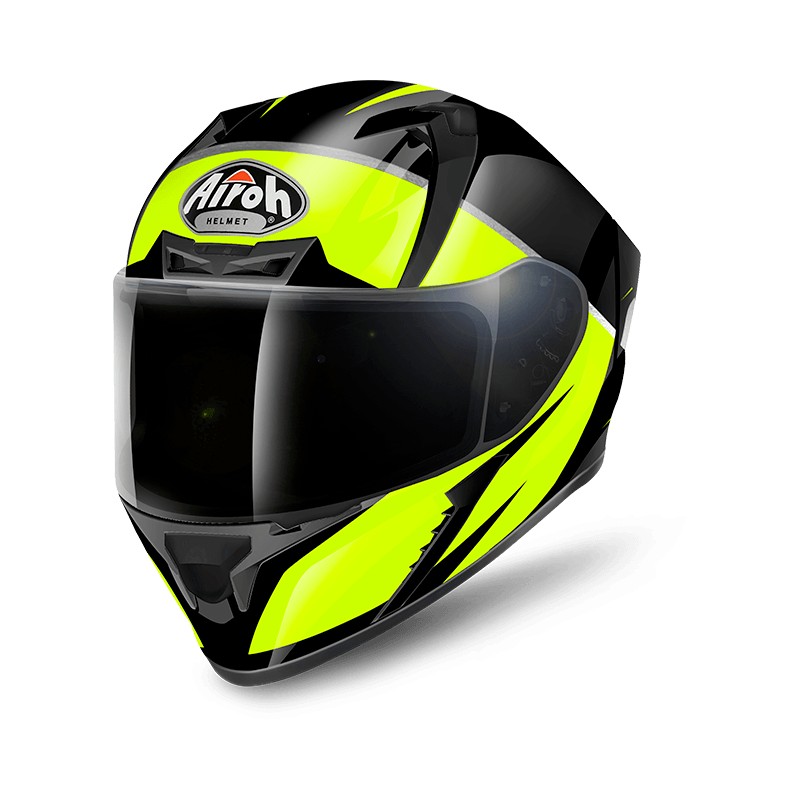 Casco integrale AIROH Valor eclipse Yellow Gloss - Il Centauro sas