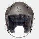 Casco moto jet MT Avenue Solid Matt Titanium