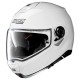 Casco Nolan N100.5 Classic N-com Metal White integrale apribile con DOPPIA OMOLOGAZIONE P/J