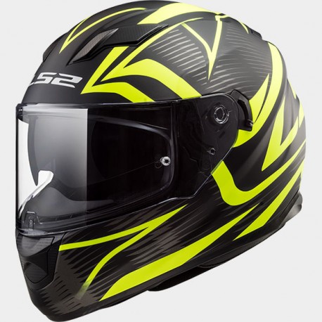 Casco integrale LS2 STREAM EVO FF320 Jink Matt Black H-V Yellow