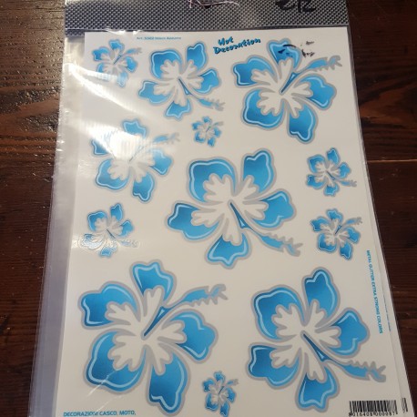 Adesivi per caschi con motivo a fiori