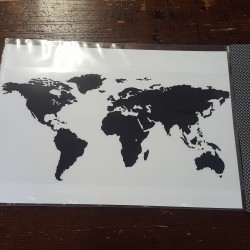 Adesivi rifrangenti  Mappa del Mondo