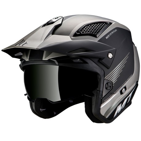 Casco MT District SV jet Post grigio opaco