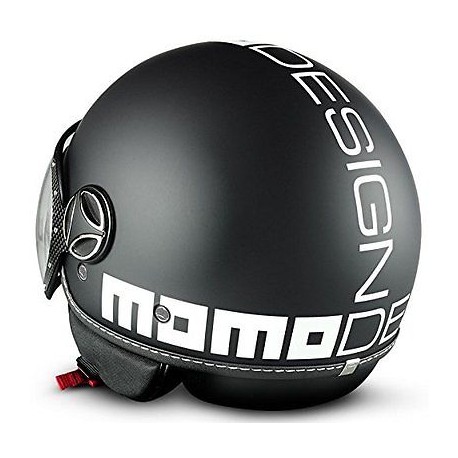 CASCO da Vespa MOMO DESIGN Fgtr Classic Nero Opaco ed Argento