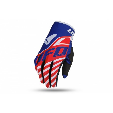 UFO GUANTI MOTOCROSS SKILL VANADIUM ROSSO E BLU DA BAMBINO