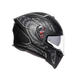 AGV K5 S MULTI TORNADO MATT BLACK/SILVER