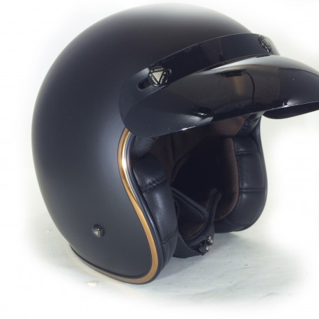 Casco jet custom LS2 BOBBER Matt-Black