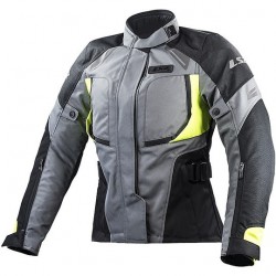 Giubbotto  LS2 Phase Lady WP Nero Grigio Giallo Fluo