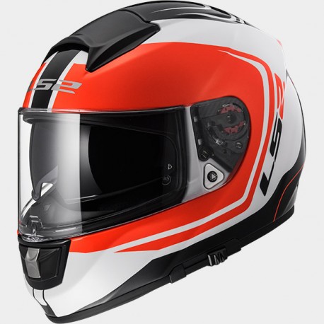 Casco LS2 Vector FF397 Wake white black red