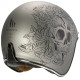 Casco jet MT LE MANS 2SV Skull & Roses  GRIGIO OPACO