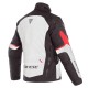 Giacca Dainese  TEMPEST 2 D-DRY JACKET D-DRY® Light-Gray/Black/Tour-Red