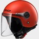 CASCO jet LS2 WUBY SOLID RED OF 575JUNIOR