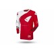 UFO MAGLIA MOTOCROSS SLIM FREQUENCY ROSSO FLUO E BIANCO