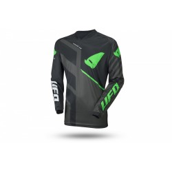 UFO PLAST MAGLIA MOTOCROSS VANADIUM NERO E VERDE FLUO