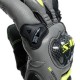 DAINESE CARBON 3 SHORT GLOVES  Black/Charcoal-Gray/Fluo-Yellow