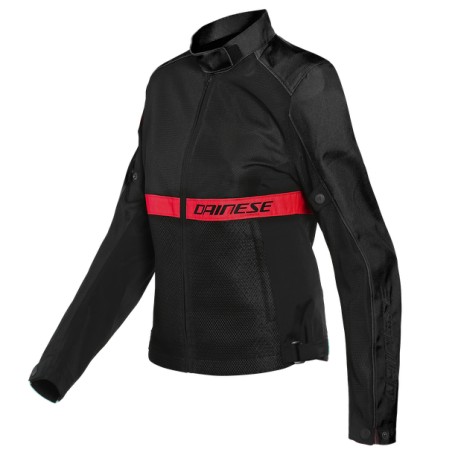 DAINESE RIBELLE AIR LADY TEX JACKET black- lava red