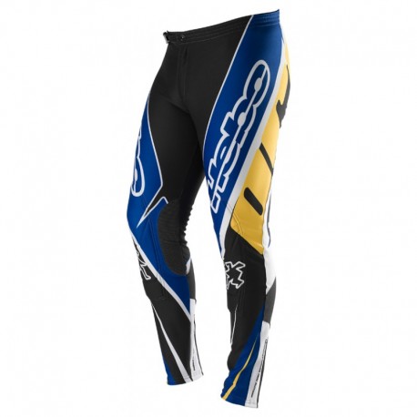 Pantaloni da Trial HEBO TRIAL PRO azzurro giallo