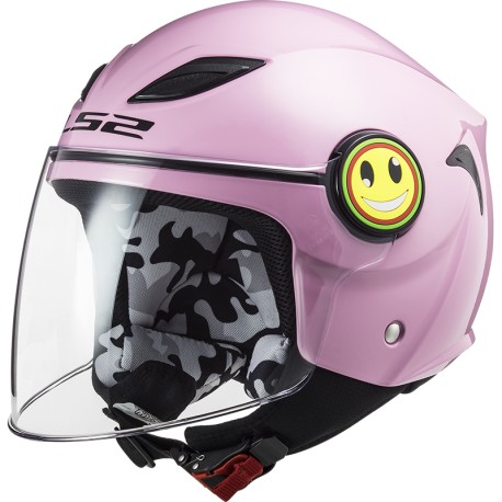 LS2 casco jet bambino Funny rosa