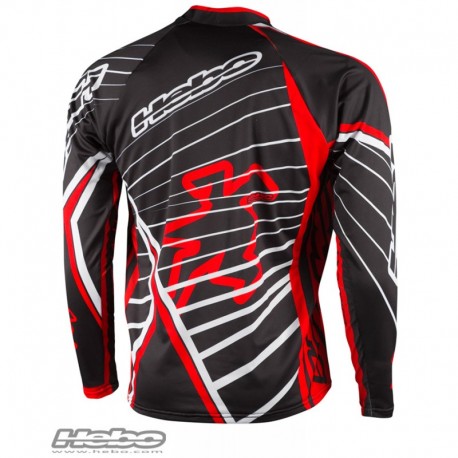 Maglia da Trial RACE PRO Hebo rosso nero