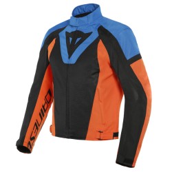 DAINESE  LEVANTE AIR TEX JACKET Black/Light-Blue/Flame-Orange