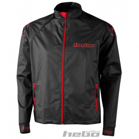 Giubbotto Trial HEBO WIND PRO nero/rosso