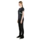 DAINESE PADDOCK LADY T-SHIRT Black/Aqua-Green