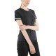 DAINESE PADDOCK LADY T-SHIRT Black/Aqua-Green