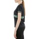 DAINESE PADDOCK LADY T-SHIRT Black/Aqua-Green