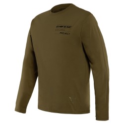 DAINESE  T-SHIRT ADVENTURE LS Military-Olive/Black