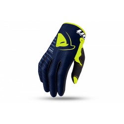 GUANTI MOTOCROSS SKILL KIMURA BLU E GIALLO FLUO