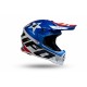 CASCO UFO da MOTOCROSS CAPTAIN per BAMBINO BLU E BIANCO