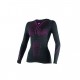 MAGLIA TERMICA DA DONNA D-CORE THERMO TEE LS LADY BLACK/FUCHSIA