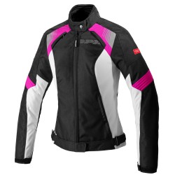 SPIDI Giacca tessuto Flash Evo Donna Nero/Fucsia