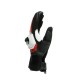 DAINESE GUANTI  MIG 3 UNISEX LEATHER Black/White/Lava-Red