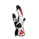 DAINESE GUANTI  MIG 3 UNISEX LEATHER Black/White/Lava-Red