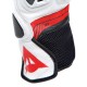 DAINESE GUANTI  MIG 3 UNISEX LEATHER Black/White/Lava-Red