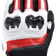 DAINESE GUANTI  MIG 3 UNISEX LEATHER Black/White/Lava-Red