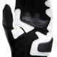 DAINESE GUANTI  MIG 3 UNISEX LEATHER Black/White/Lava-Red