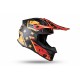 UFO PLAST CASCO MOTOCROSS INTREPID NERO, ROSSO E ARANCIONE