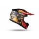 UFO PLAST CASCO MOTOCROSS INTREPID NERO, ROSSO E ARANCIONE