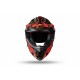 UFO PLAST CASCO MOTOCROSS INTREPID NERO, ROSSO E ARANCIONE