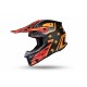 UFO PLAST CASCO MOTOCROSS INTREPID NERO, ROSSO E ARANCIONE