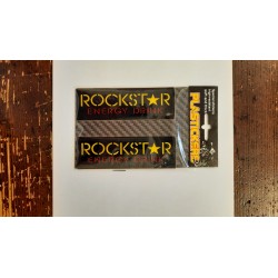 KIT 2 Adesivi ROCKSTAR ENERGY in rilievo 4R