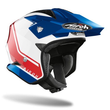 Casco TRIAL AIROH TRR S BLUE/RED GLOSS KEEN