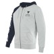 FELPA DAINESE PADDOCK FULL-ZIP GLACIER-GRAY/BLACK-IRIS/BLACK