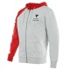 FELPA DAINESE PADDOCK FULL-ZIP GLACIER-GRAY/LAVA-RED/BLACK