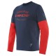 T-SHIRT DAINESE PADDOCK LS Black-Iris/Lava-Red/Lava-Red